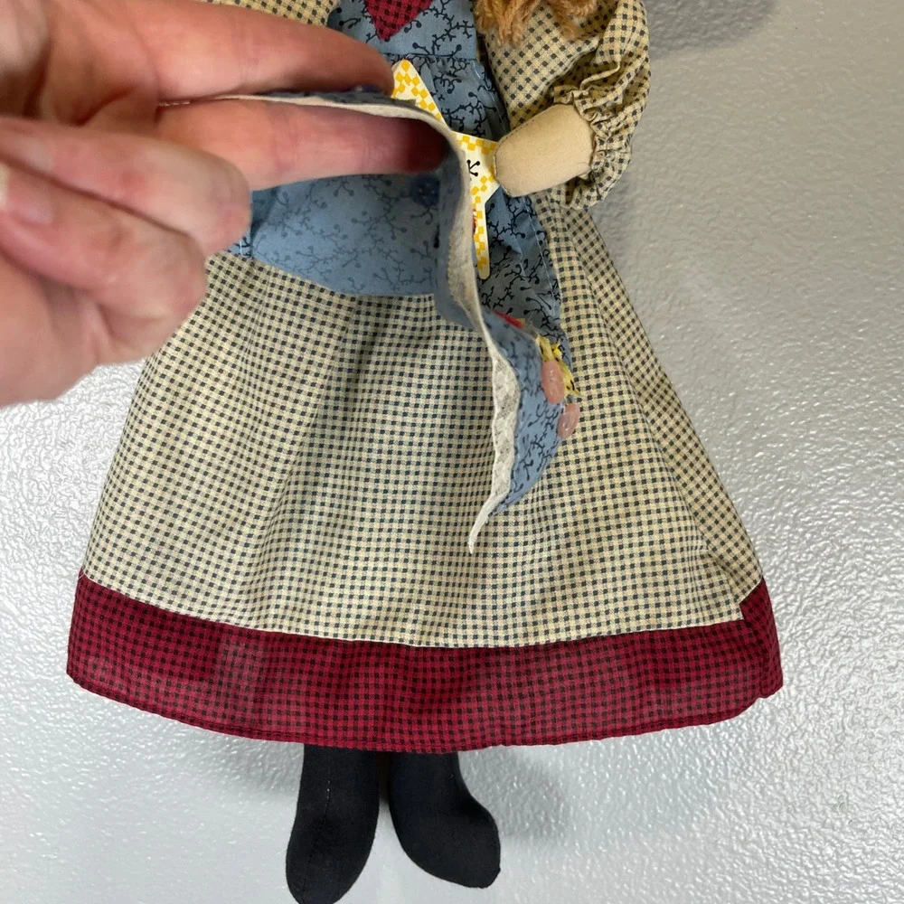 Vintage‎ House of Lloyd Country Cloth Angel With Plaid Dress Holding a Star - Picture 7 of 9